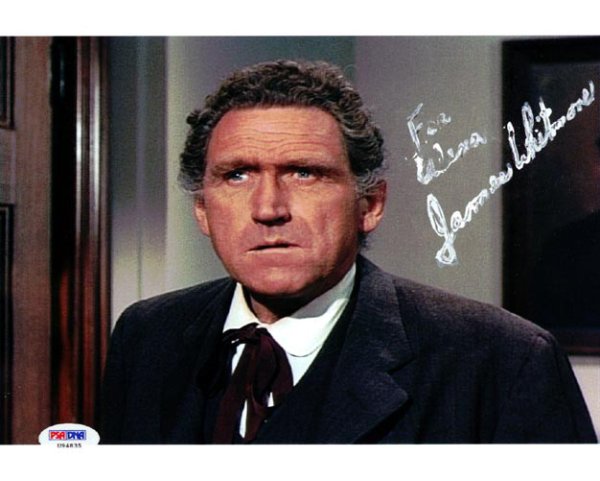 James Whitmore Autographed Signed 8X10 Photo Big Valley PSA/DNA