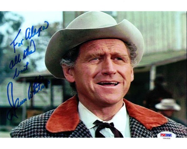James Whitmore Autographed Signed 8X10 Photo Big Valley PSA/DNA