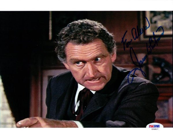 James Whitmore Autographed Signed 8X10 Photo Big Valley PSA/DNA