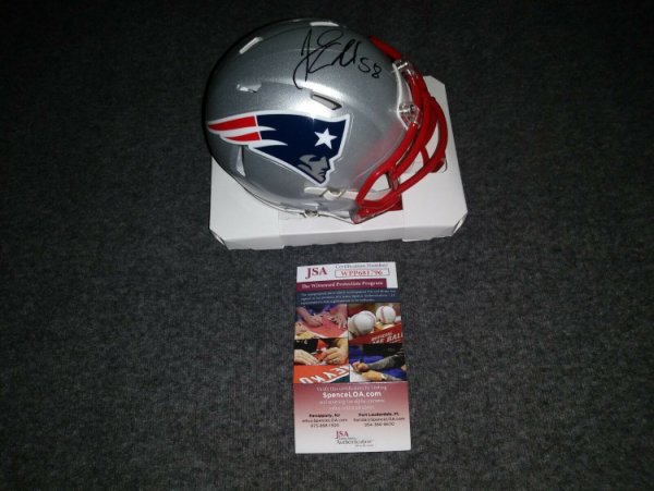 Jamie Collins Autographed Signed Mini Helmet New England Patriots JSA