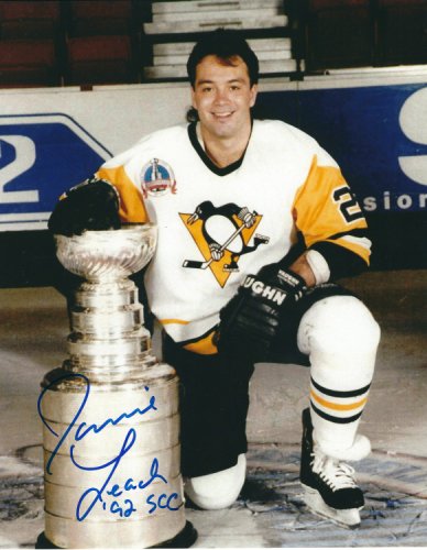 Jamie Leach Autographed Signed 8X10 Pittsburgh Penguins Photo - Main Line Autographs
