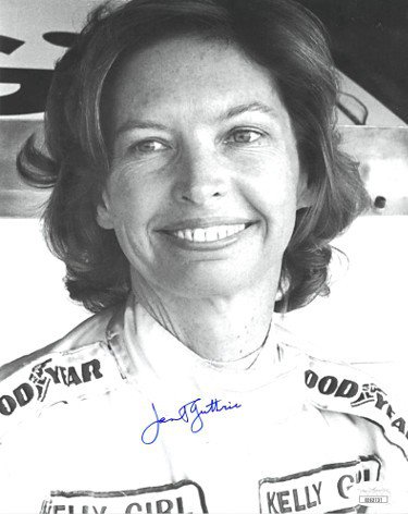 Janet Guthrie Autographed Signed NASCAR Vintage B&W 8x10 Photo- JSA Hologram #EE62737