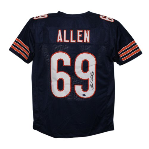 JARED ALLEN Signed Chicago BEARS Custom Jersey w/ PSA ITP COA & Allen  Hologram