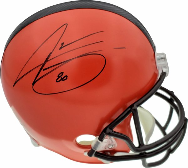Baker Mayfield Jarvis Landry Cleveland Browns DUAL Signed Autograph Authentic On Field Proline Full Size Helmet JSA Witnessed & Steiner Sports Certified 