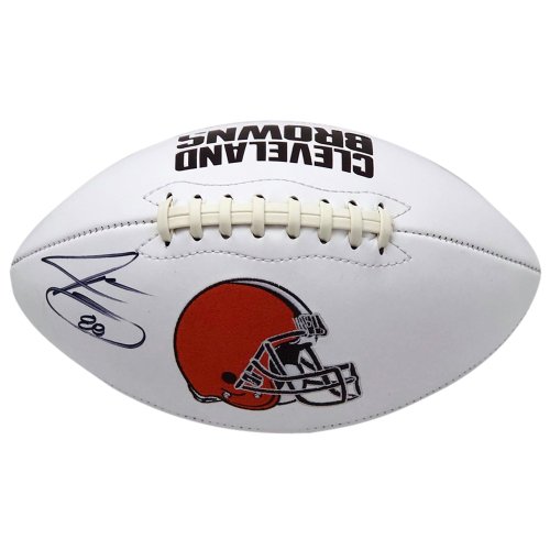Jarvis Landry Cleveland Browns Autographed Signed White Panel Football -  Beckett Authentic
