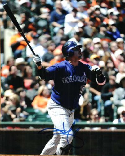 FRAMED Autographed/Signed JASON GIAMBI 33x42 Pinstripe Baseball