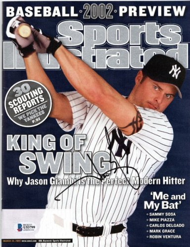 Jason Giambi Autographed Signed New York Yankees Sports Illustrated Beckett Authenticated