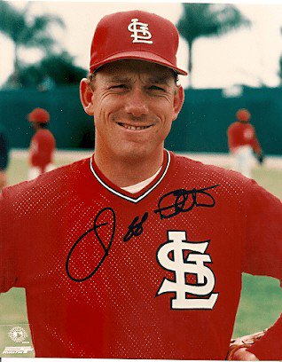 AUTOGRAPHED MIKE CRUDALE 8x10 St. Louis Cardinals photo - Main