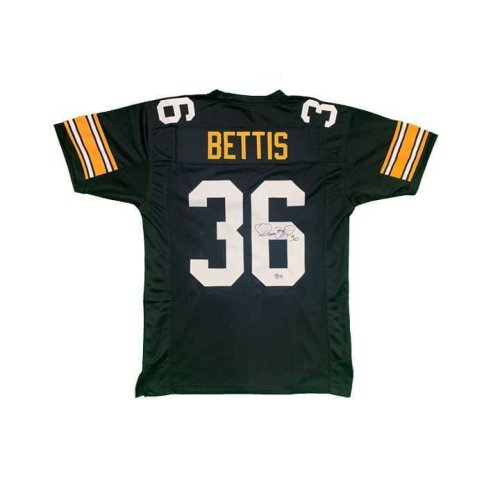 Jerome Bettis Autographed & Framed White Steelers Jersey Auto Beckett COA