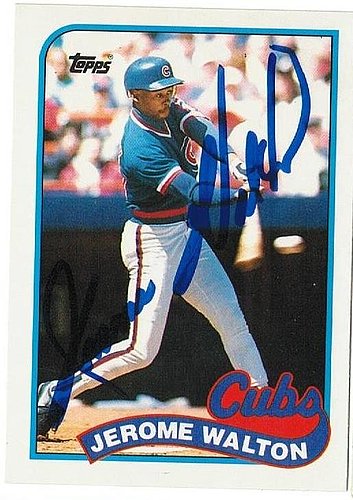 Jerome Walton Autographed Chicago Cubs Baseball Jersey w/ 1989 NL ROY  Inscription JSA