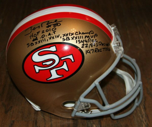 jerry rice signed football