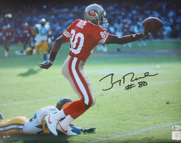 Jerry Rice Signed Autographed Oakland Raiders 2003 Pro Bowl Football J –  Sterling Autographs