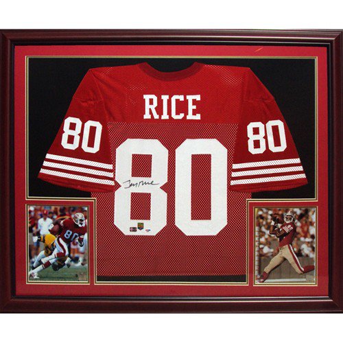 Jerry Rice Autographed San Francisco 49ers (Red #80) Jersey