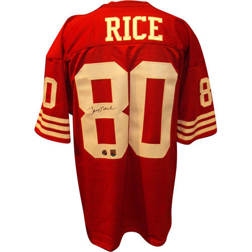Jerry Rice Autographed Signed San Francisco 49Ers (Red #80) Jersey