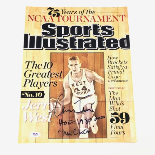Jerry West Autographed Signed 11X14 Photo PSA/DNA Los Angeles Lakers
