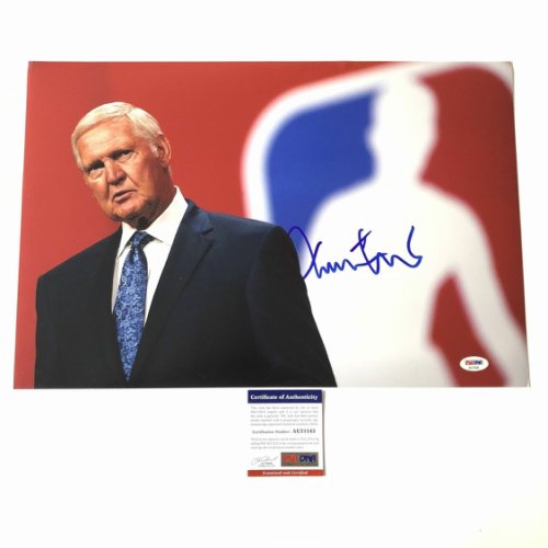 Jerry West Autographed Signed 12X18 Photo PSA/DNA Los Angeles Lakers
