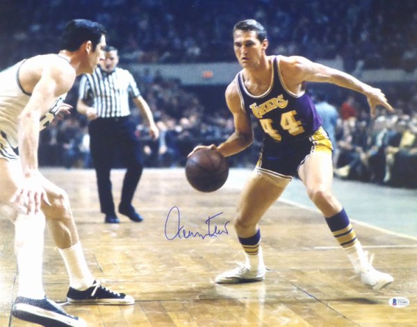 Jerry West Autographed Signed 16X20 Photo Los Angeles Lakers Beckett Beckett