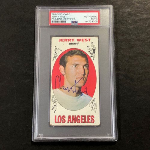 Jerry West Autographed Signed 1969-70 Topps #90 Card Auto PSA Slabbed Lakers