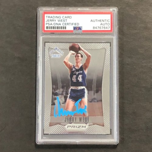 Jerry West Autographed Signed 2012-13 Panini Prizm #172 Card Auto PSA Slabbed Lakers