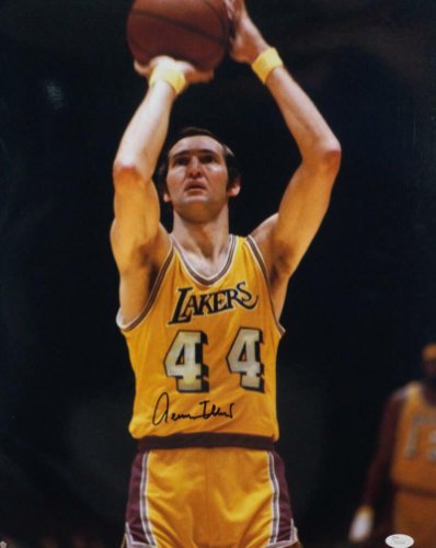 Jerry West Autographed Signed Los Angeles Lakers 16X20 Close Up Shooting Photo - JSA W Auth