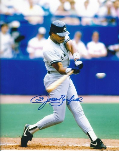 Jesse Barfield Autographed Signed 8X10 New York Yankees Photo - Autographs