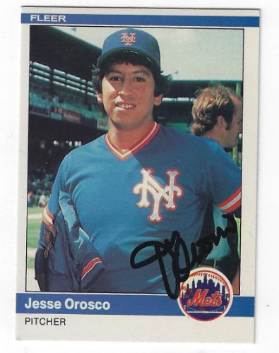 Jesse Orosco Autographed Signed 1989 Fleer Card #68 Los Angeles Dodgers  #188283