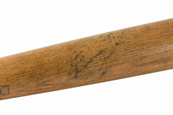 Jiimmie Foxx Autographed Signed Incredible Single Autographed 1930'S Baseball Bat JSA COA