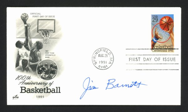Jim Barnett Autographed Signed First Day Cover New York Knicks #165002