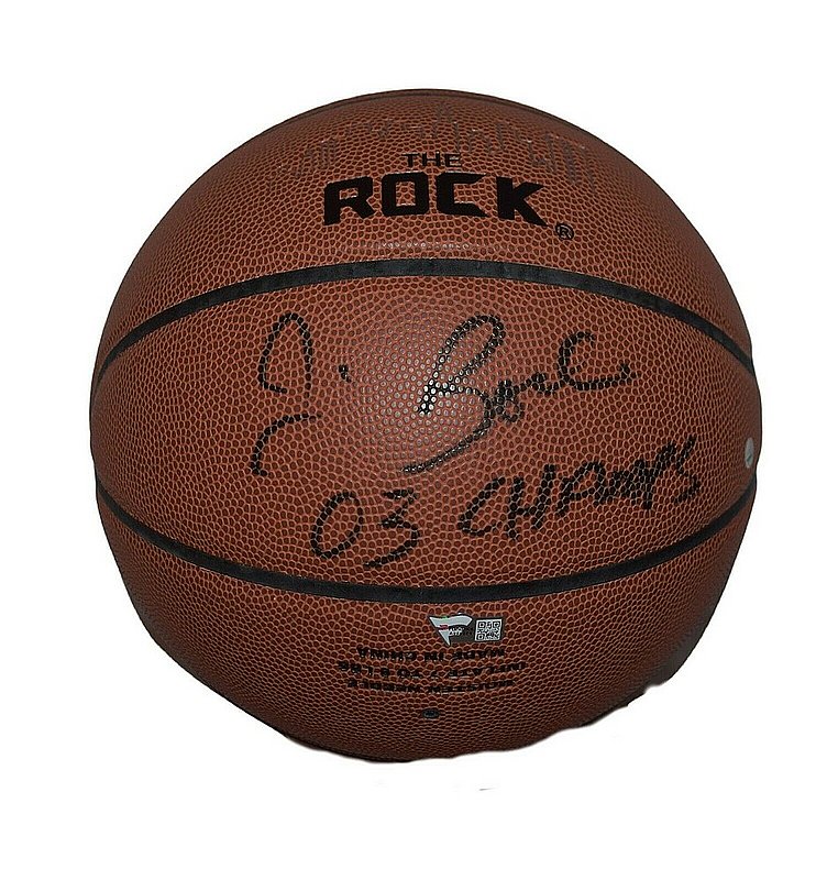 Jim Boheim Autographed Signed Syracuse Orange Basketball with 03 Champs Inscription - Fanatics Authentic