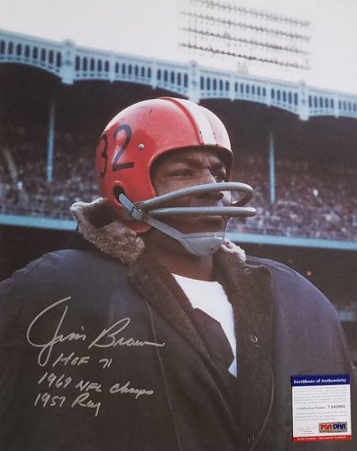 Jim Brown Autographed Signed Cleveland Browns 8X10 Photo Beckett  Authenticated #10