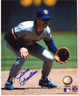 Jim Gantner Autographed Signed 8X10 Milwaukee Brewers Photo