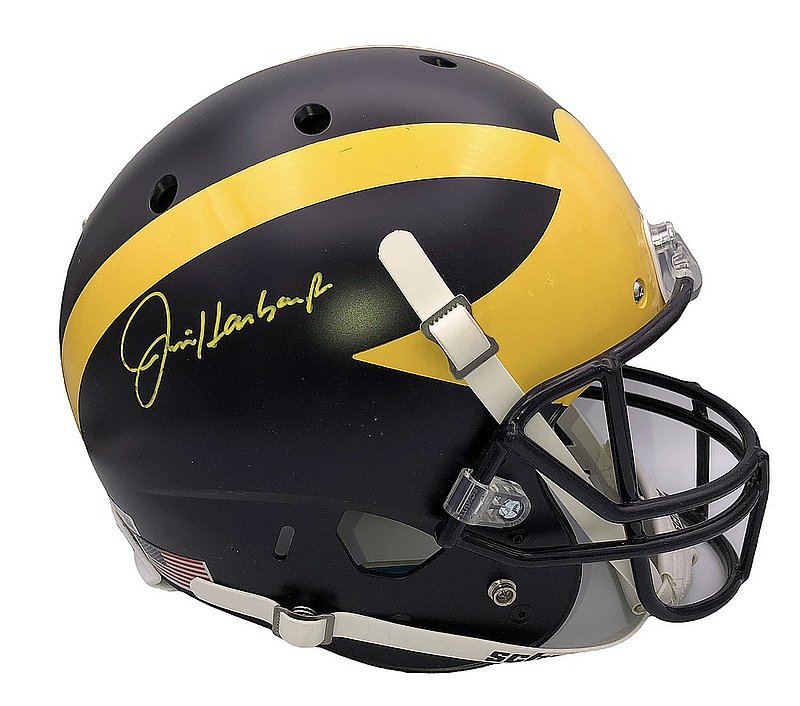 Jim Harbaugh Autographed Signed Michigan Wolverines Schutt Full Size
