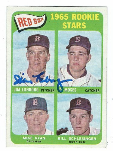 JIM LONBORG  Boston Red Sox 1969 Away Majestic Throwback Baseball Jersey