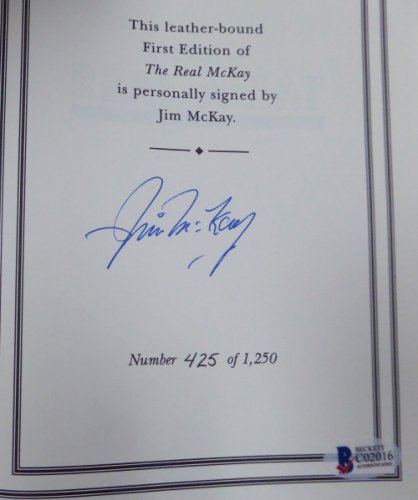 Jim Mckay Autographed Signed Hardback Book #/1250 Beckett Beckett