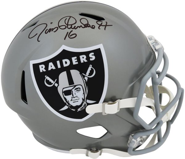 Oakland Raiders Super Bowl MVPs Autographed Full Size Helmet - Biletnikoff,  Plunkett & Allen