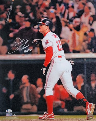 Jim Thome Signed Cleveland Indians Jersey (Beckett COA) 612 Home Runs –
