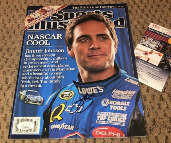 jimmie johnson autographed diecast