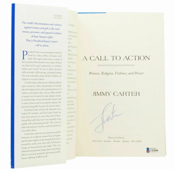 Memorabilia PSA/DNA President Jimmy Carter Autographed Signed Book Beyond The White House 