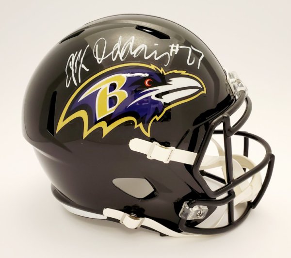 JK Dobbins Baltimore Ravens Autographed Signed Replica Helmet - JSA Authentic