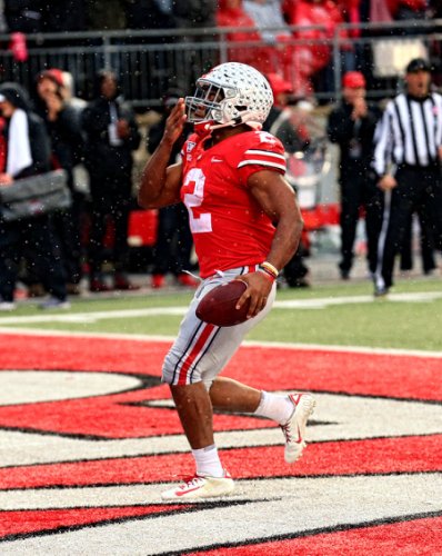 JK Dobbins Ohio State Buckeyes Licensed Unsigned Photo 33