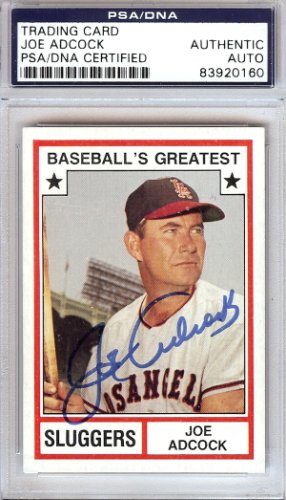 Autographed JOE ADCOCK Milwaukee Braves 1953 Topps Archives Card