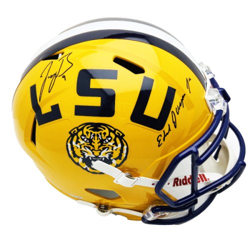Joe Burrow Coach O Signed Autographed Yellow LSU Tigers Riddell Speed Replica Helmet - JSA Authentic/Fanatics Hologram 