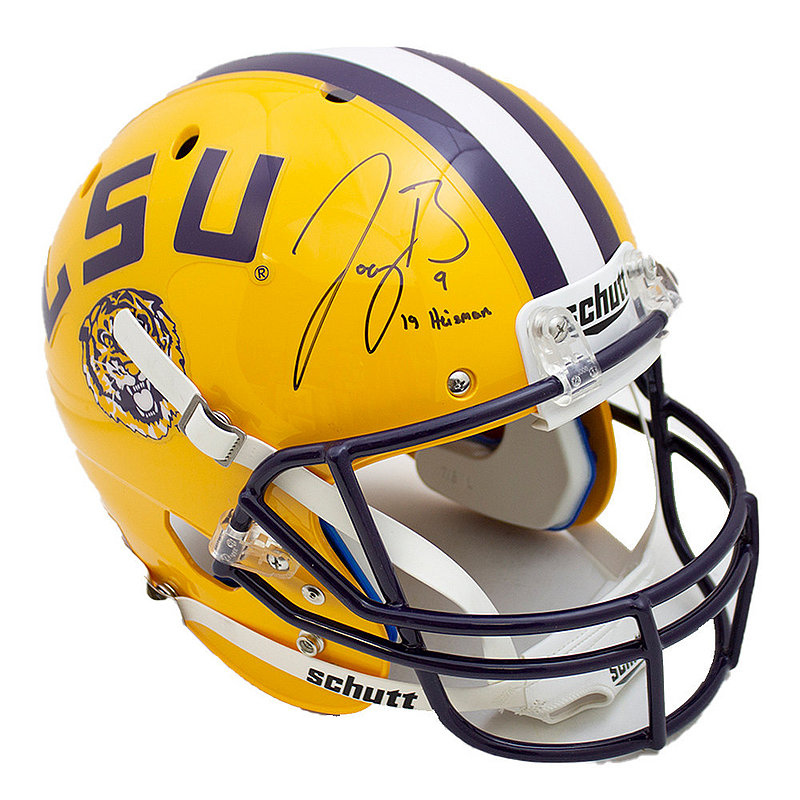 joe burrow signed helmet