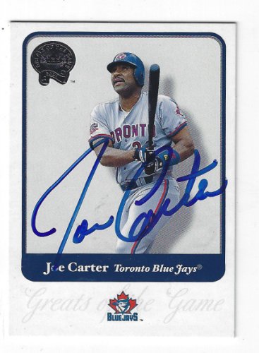 Carter, Joe - Signed Majestic Blue Jays Jersey - Rawscoes Sport