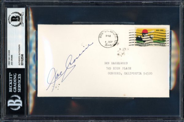 Joe Cronin Autographed Signed First Day Cover Boston Red Sox Beckett Beckett