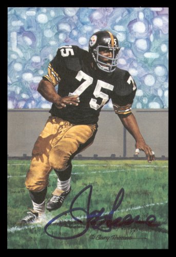 Joe Greene Autographed/Signed Pittsburgh Steelers TB Mini Helmet HOF JSA  23828