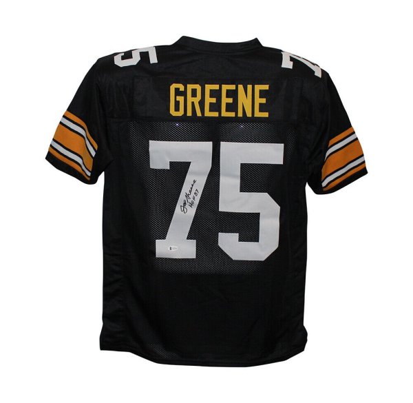 Mitchell & Ness Joe Greene Black Pittsburgh Steelers 1975 Authentic Throwback Retired Player Jersey