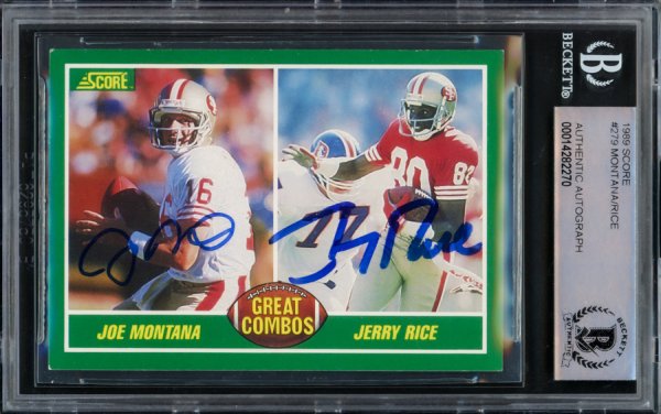 1989 Topps #7 Jerry Rice 49ers NFL Football Card NM-MT