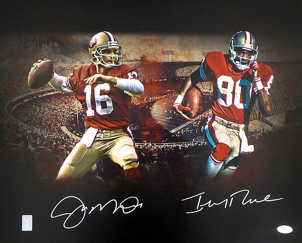 Joe Montana Jerry Rice Autographed Signed 16x20 Photo San