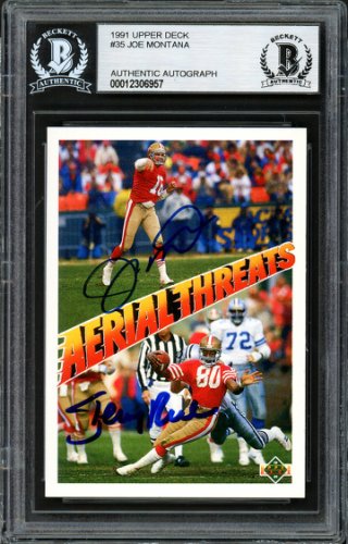 joe montana autographed football